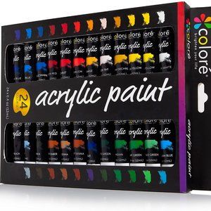 Colore Acrylic Paint Set, Set Of 12